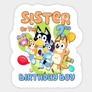 Bluey and Bingo sis birthday Sticker